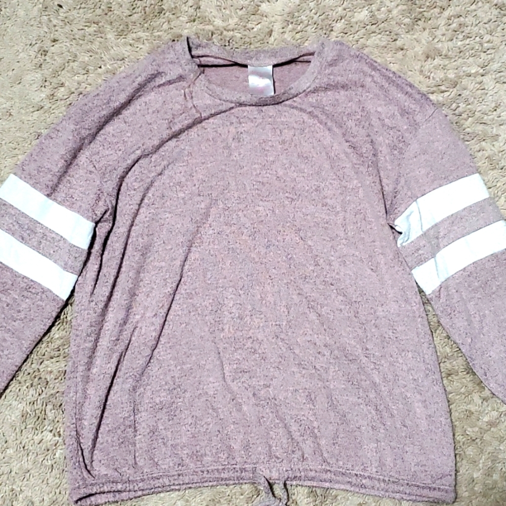 No boundaries purple long sleeve tee